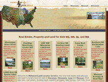 Tablet Screenshot of midwestlandlocator.com